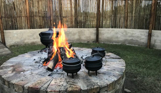 Dinners at Tenikwa are based on South African cooking and freshly prepared